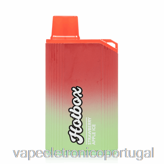 Vape Eletrônico Puff Marcas Hotbox 7500 Descartável Morango Apple Ice